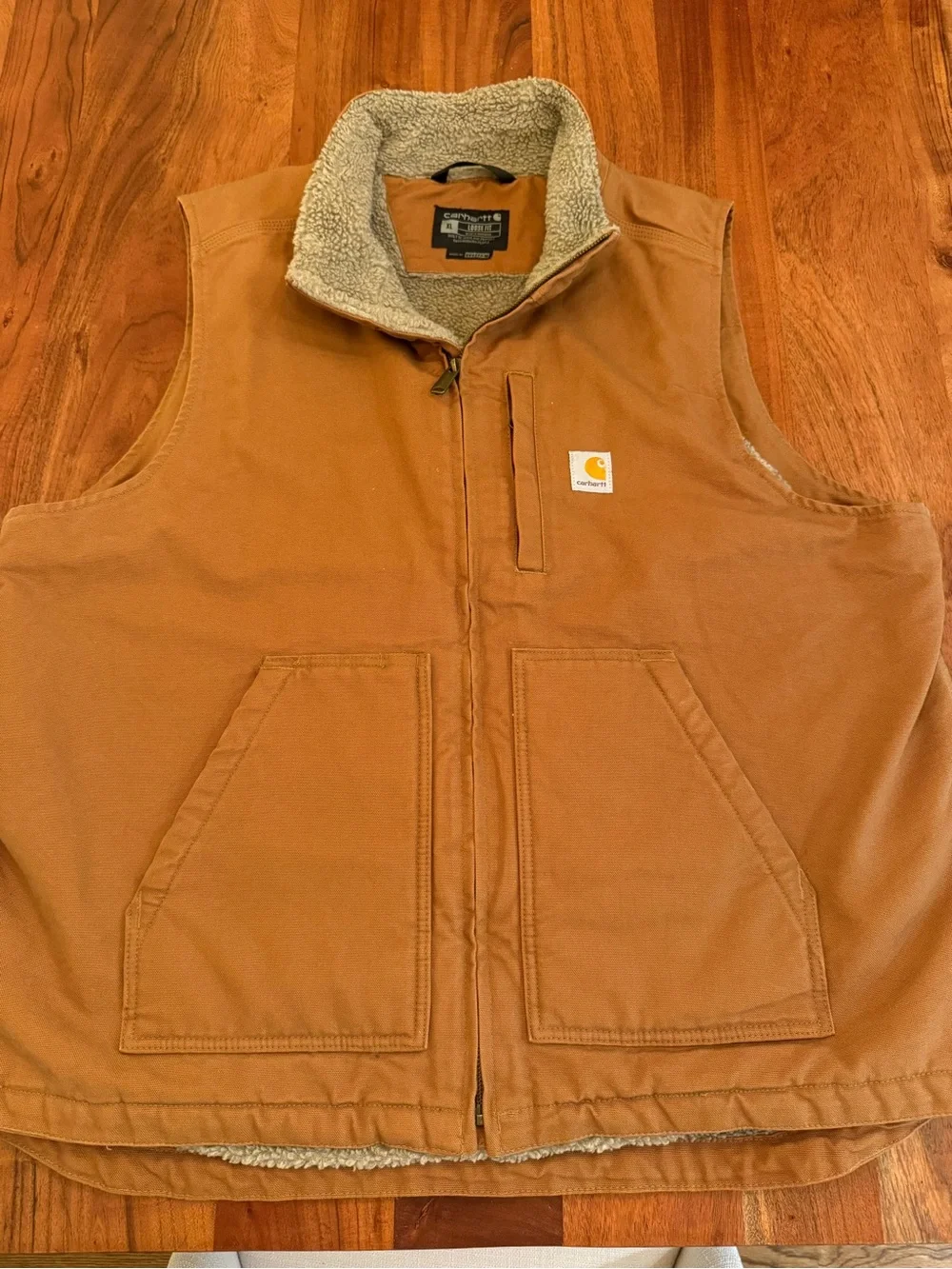Carhartt Washed Duck Mock-Neck Vest - XL